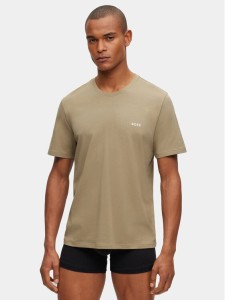 Boss T-Shirt 50469605 Zielony Regular Fit