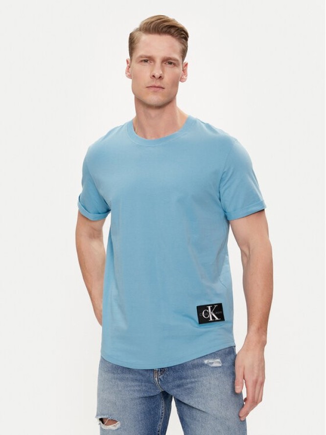 Calvin Klein Jeans T-Shirt J30J323482 Niebieski Regular Fit