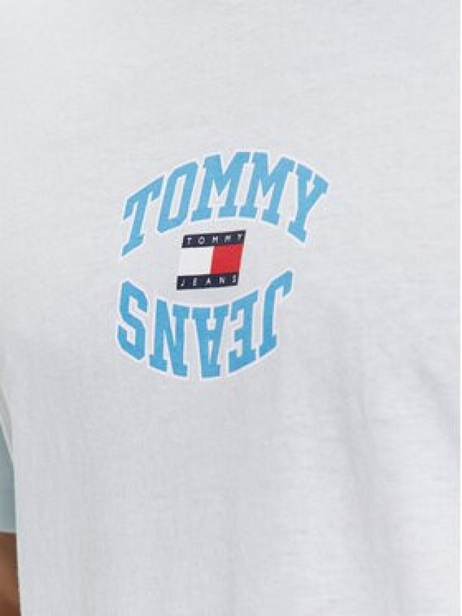 Tommy Jeans T-Shirt DM0DM16227 Błękitny Classic Fit