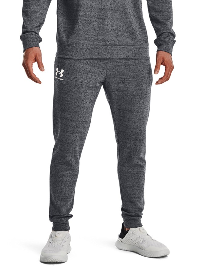 Spodnie treningowe męskie Under Armour UA RIVAL TERRY JOGGER - szare