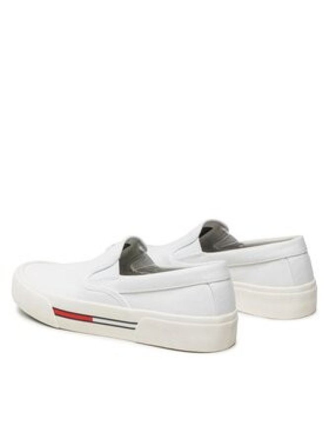 Tommy Jeans Tenisówki Slip On Canvas Color EM0EM01156 Biały