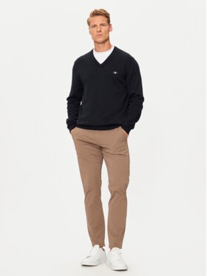 Gant Sweter Classic 8030562 Granatowy Regular Fit