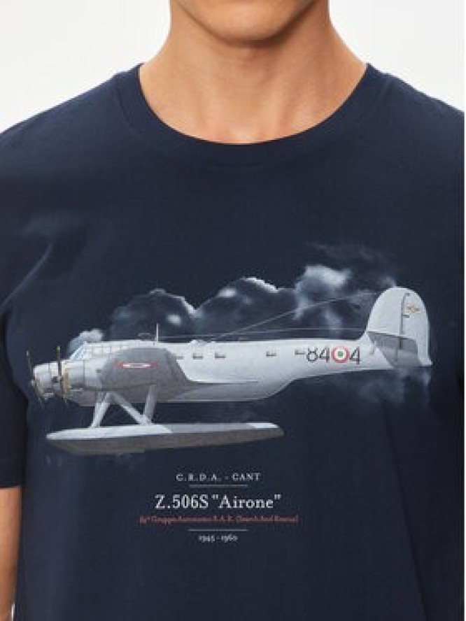 Aeronautica Militare T-Shirt 241TS2255J607 Granatowy Regular Fit