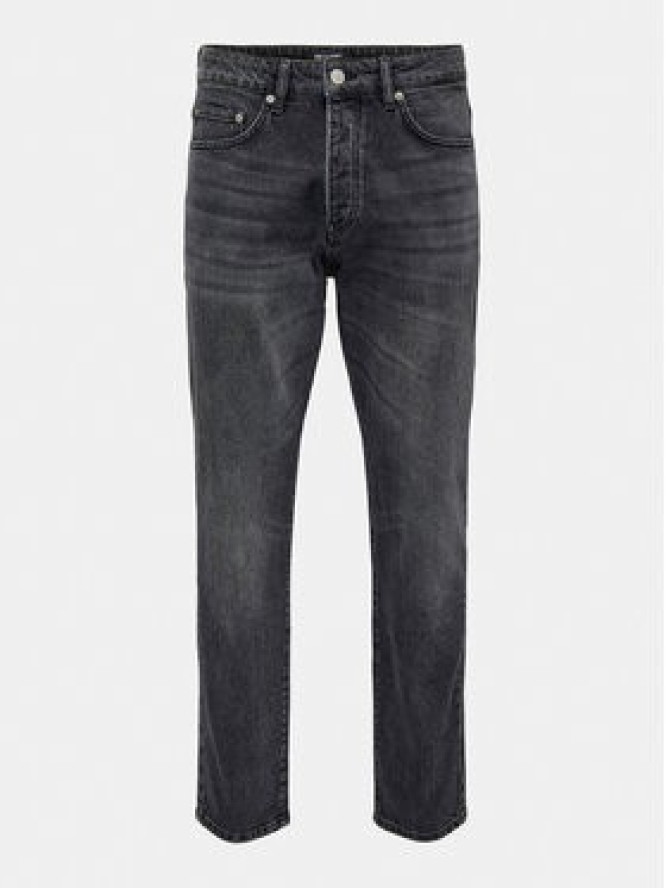 Only & Sons Jeansy Yoke 22027850 Czarny Tapered Fit