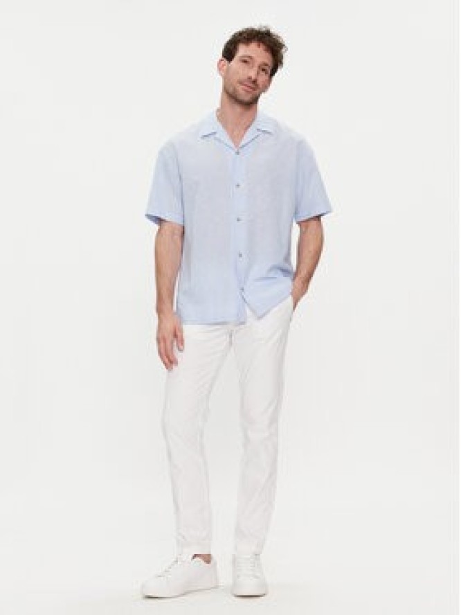 Jack&Jones Koszula Summer 12248382 Niebieski Relaxed Fit