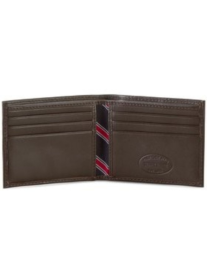 Tommy Hilfiger Duży Portfel Męski Eton Mini Cc Wallet AM0AM00655 Brązowy