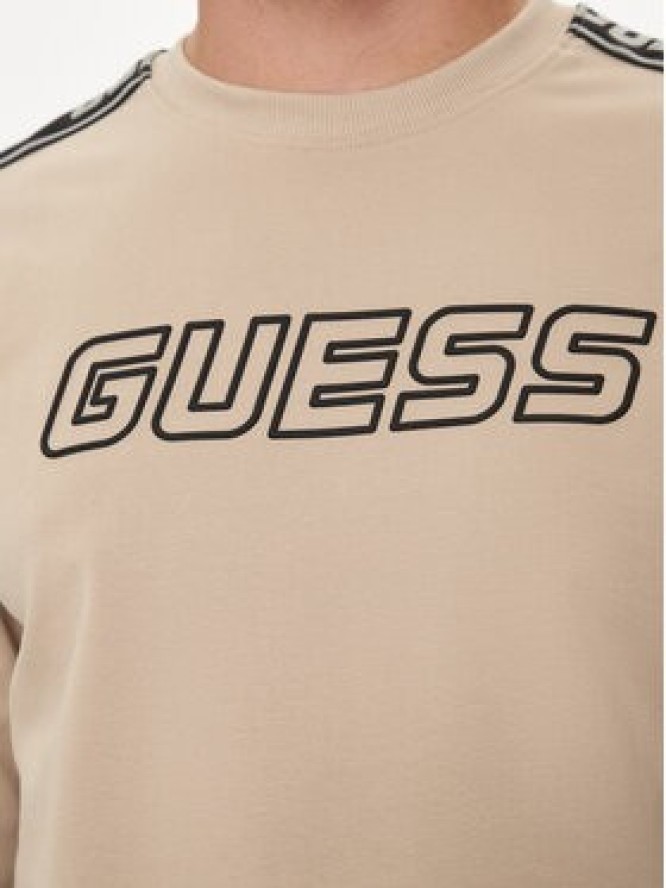 Guess Bluza Arlo Z4GQ24 K6ZS1 Beżowy Regular Fit