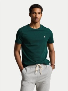 Polo Ralph Lauren T-Shirt 710671438378 Zielony Custom Slim Fit