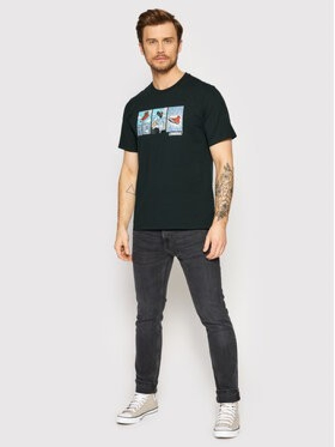 Converse T-Shirt Comic Graphic 10022936-A02 Czarny Regular Fit