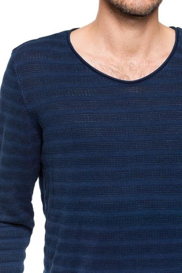 MĘSKI SWETER TOM TAILOR INDIGO SWEATER 3019542.00.12 COL. 6889