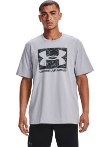 Koszulka treningowa męska UNDER ARMOUR ABC CAMO BOXED LOGO SS - szara