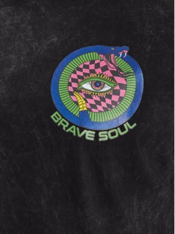 Brave Soul T-Shirt MTS-119PYTHON Czarny Regular Fit