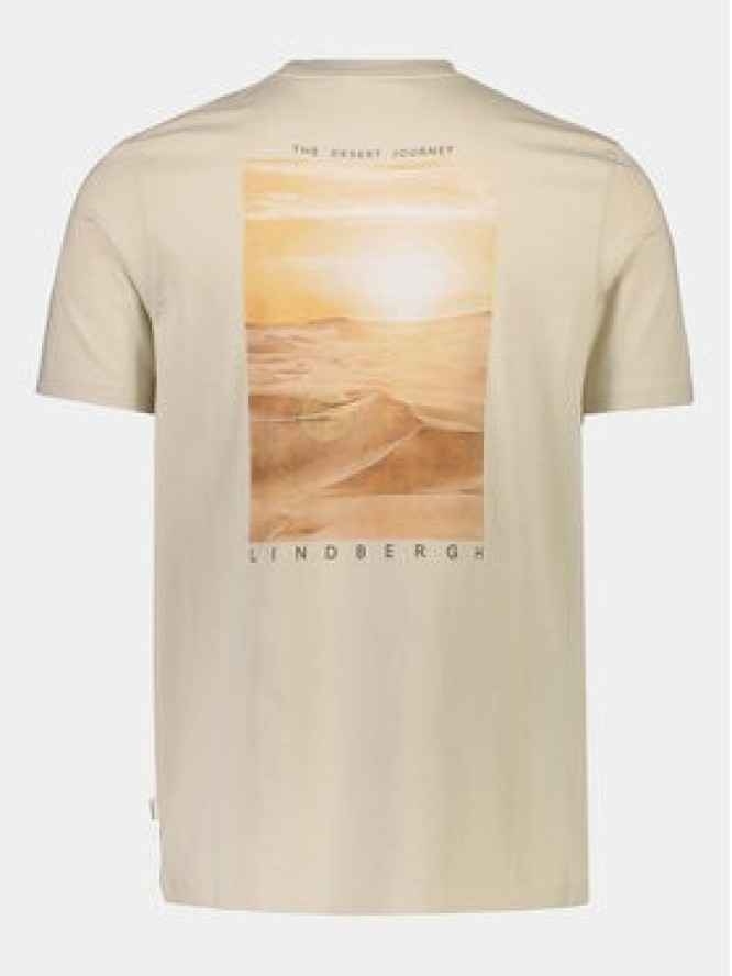 Lindbergh T-Shirt 30-400267 Beżowy Relaxed Fit