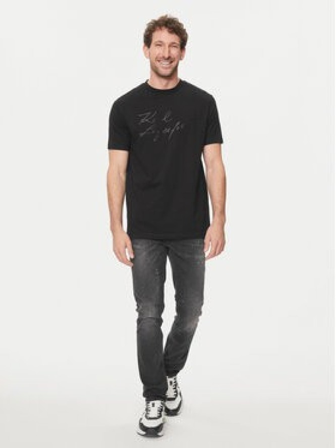 KARL LAGERFELD T-Shirt 755083 542225 Czarny Regular Fit