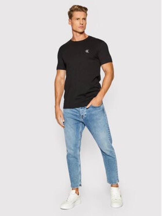 Calvin Klein Jeans T-Shirt Tee Shirt Essential J30J314544 Czarny Slim Fit