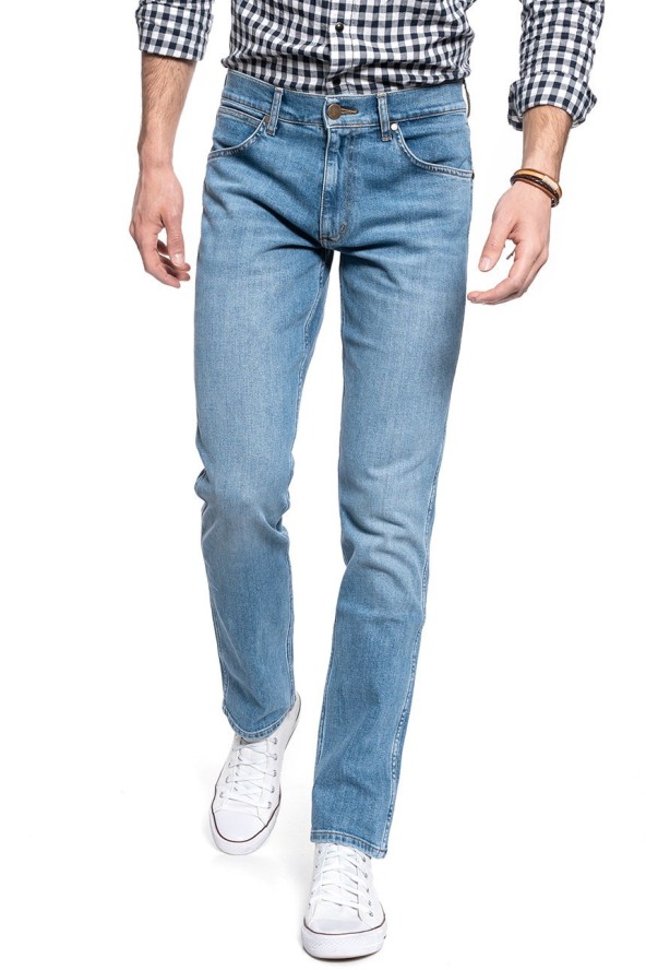 WRANGLER SPODNIE MĘSKIE GREENSBORO MID SUMMER BLUE W15QV712Z