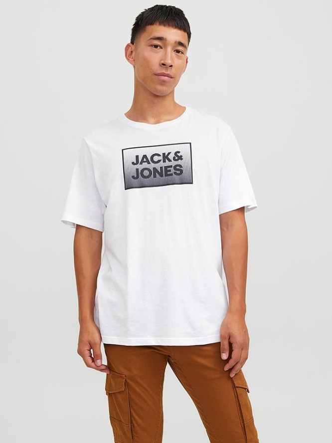 Jack & Jones Koszulka w kolorze białym rozmiar: XL