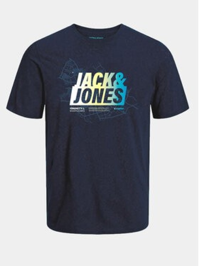 Jack&Jones T-Shirt Map 12257908 Granatowy Regular Fit