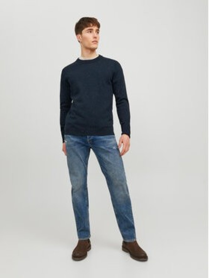 Jack&Jones Sweter Albert 12236792 Granatowy Regular Fit