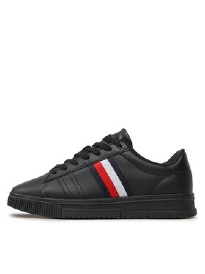 Tommy Hilfiger Sneakersy Supercup Leather FM0FM04706 Czarny