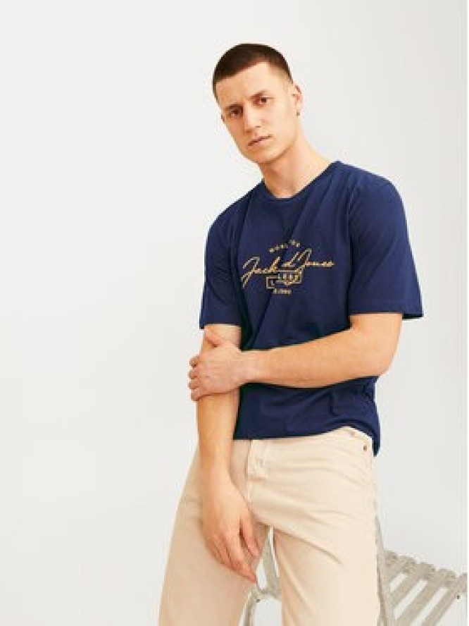 Jack&Jones T-Shirt Erris 12256799 Granatowy Standard Fit