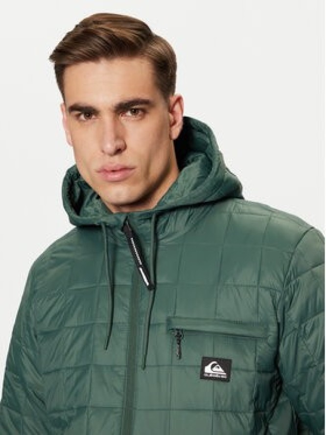 Quiksilver Kurtka przejściowa Check Mate EQYJK04095 Zielony Regular Fit