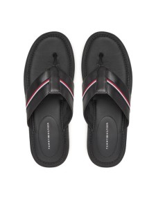 Tommy Hilfiger Japonki Core Hilfiger Toe Post Lh Sandal FM0FM05416 Czarny