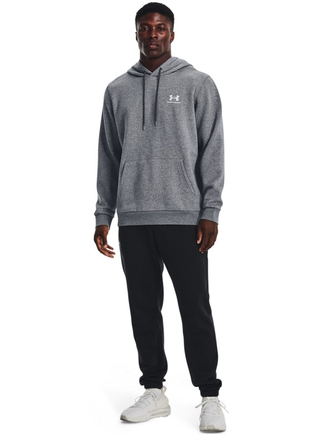 Bluza dresowa nierozpinana z kapturem męska Under Armour UA Icon Fleece Hoodie - szara