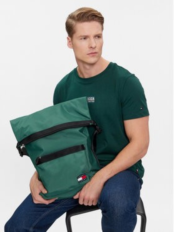 Tommy Jeans Plecak Tjm Daily Rolltop Backpack AM0AM11965 Zielony