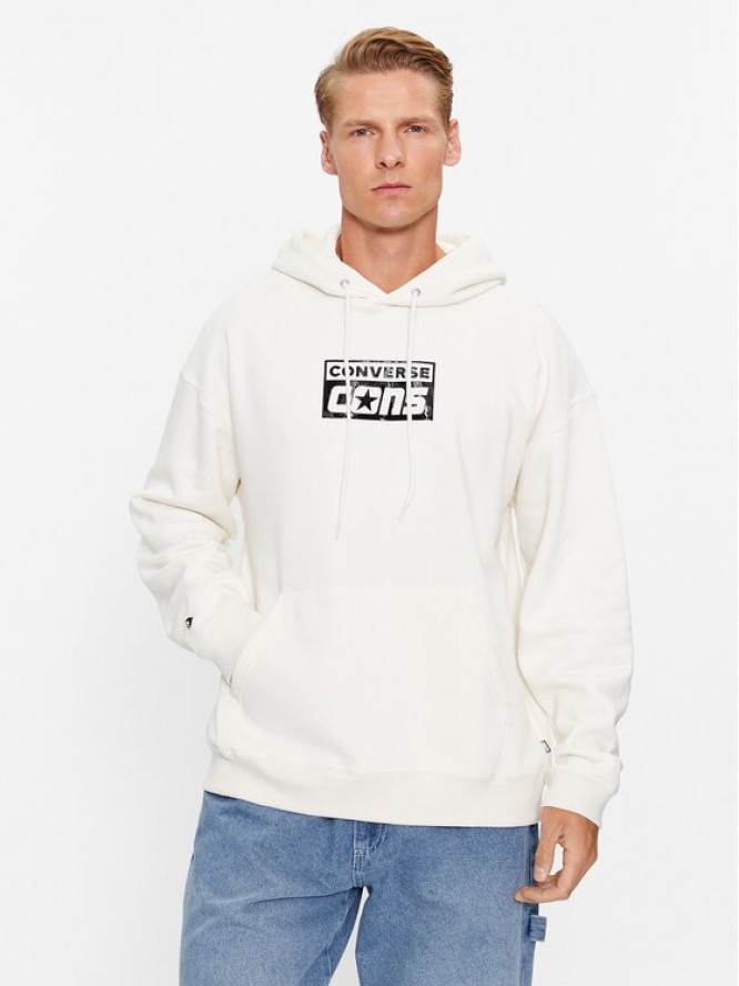 Converse Bluza Cons Hoodie Bb 10024013-A07 Écru Regular Fit