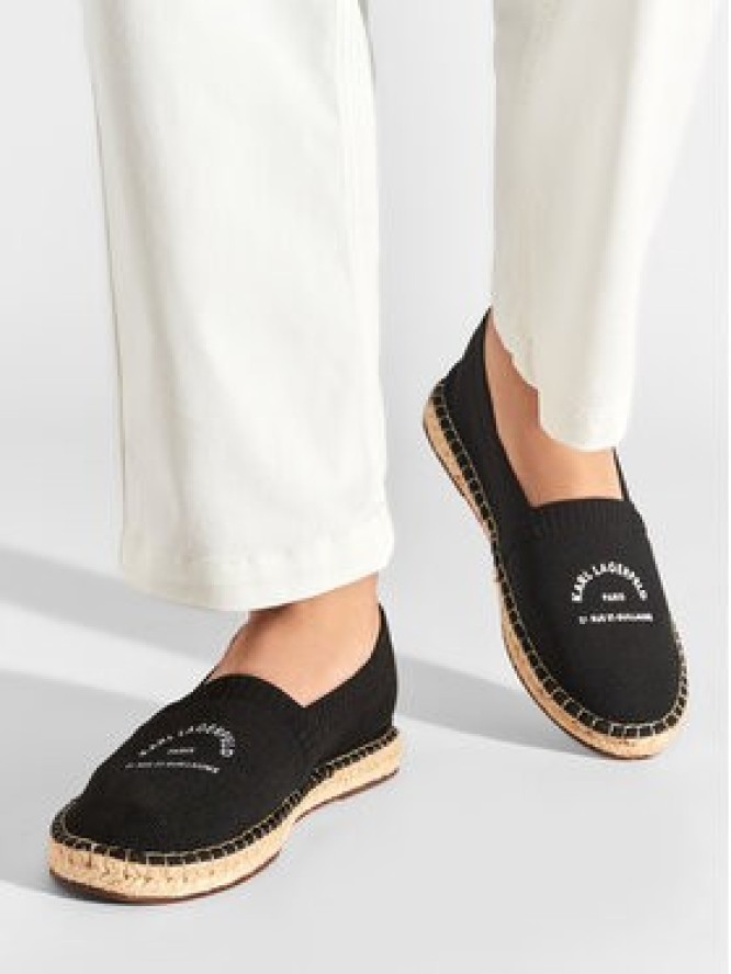 KARL LAGERFELD Espadryle KL70108 Czarny