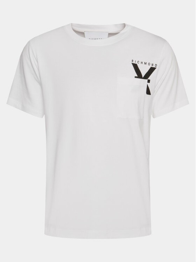 Richmond X T-Shirt Aubry UMP24048TS Biały Regular Fit