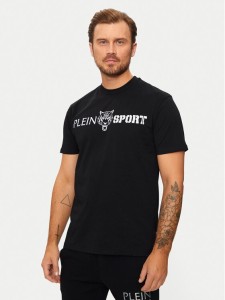 Plein Sport T-Shirt AADC MTK7197 SJY001N Czarny Regular Fit