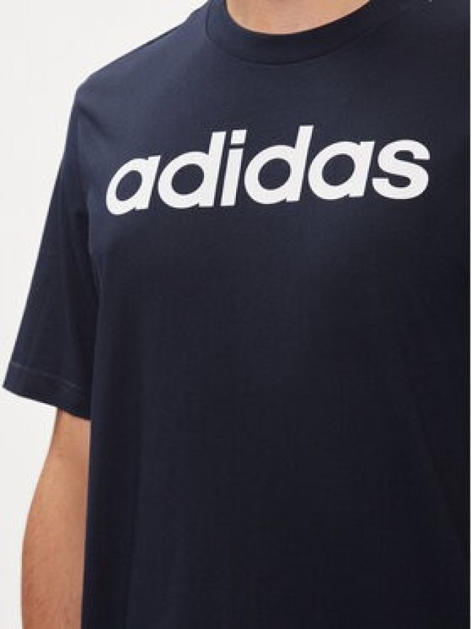 adidas T-Shirt Essentials Single Jersey Linear Embroidered Logo T-Shirt IC9275 Niebieski Regular Fit