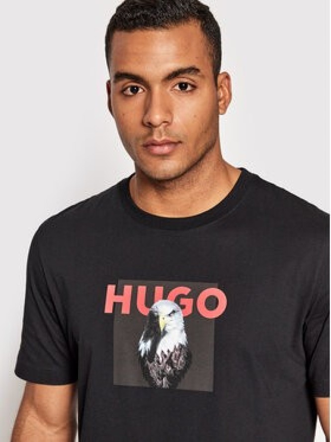 Hugo T-Shirt Dhynx 50473165 Czarny Regular Fit