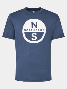 North Sails T-Shirt Basic 692972 Granatowy Regular Fit