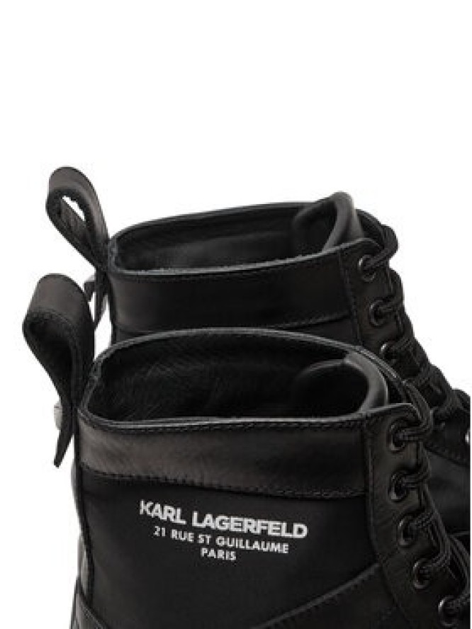 KARL LAGERFELD Trzewiki KL11164 Czarny