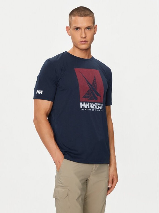 Helly Hansen T-Shirt Hp Race Graphic T-Shirt 34419 Granatowy Regular Fit