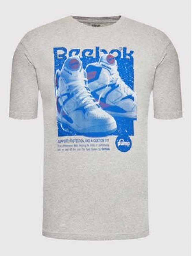 Reebok T-Shirt Series Retro Pump HS4849 Szary Oversize