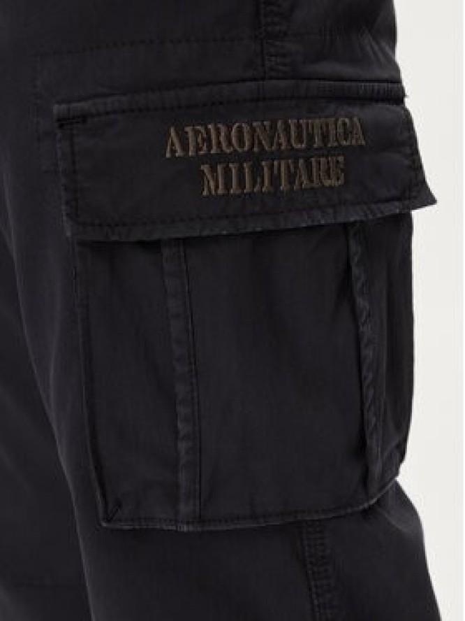 Aeronautica Militare Spodnie materiałowe 241PA1329CT2443 Granatowy Regular Fit