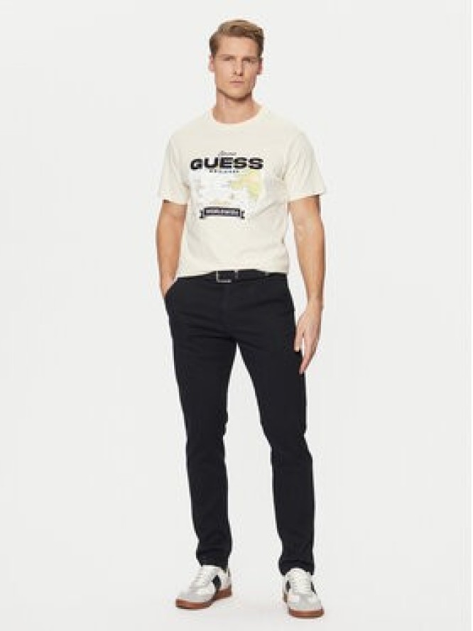 Guess T-Shirt M5RI10 I3Z14 Écru Regular Fit