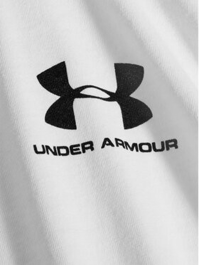 Under Armour Longsleeve Ua Sportstyle Left Chest Ls 1329585-100 Biały Loose Fit