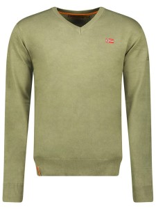 Geographical Norway Sweter w kolorze khaki rozmiar: XXL