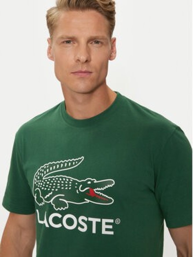 Lacoste T-Shirt TH1285 Zielony Regular Fit