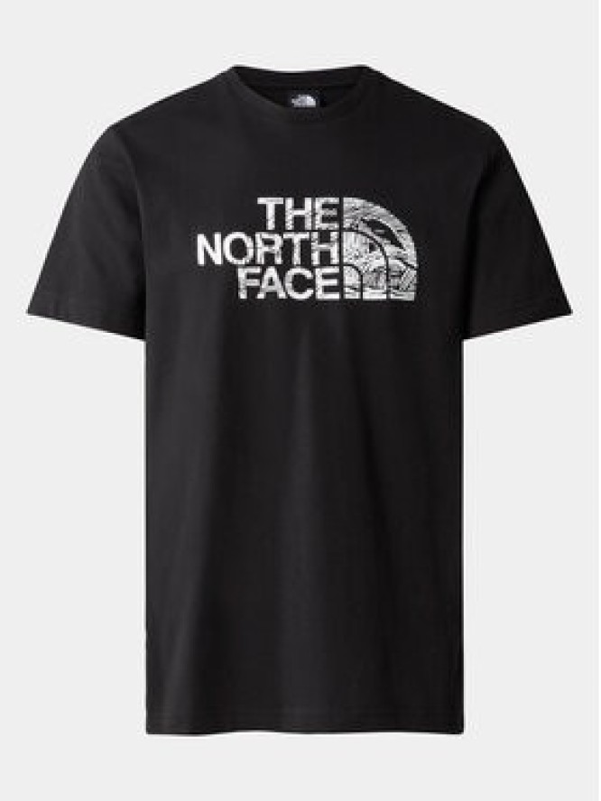 The North Face T-Shirt Woodcut Dome NF0A87NX Czarny Regular Fit