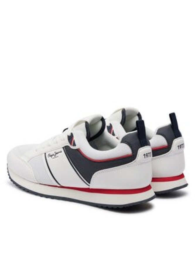 Pepe Jeans Sneakersy Dublin Brand PMS40009 Biały