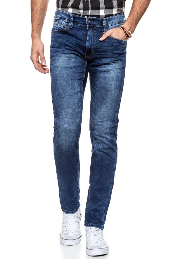 SPODNIE MĘSKIE MUSTANG Oregon Tapered K DENIM BLUE 1006064 5000 683