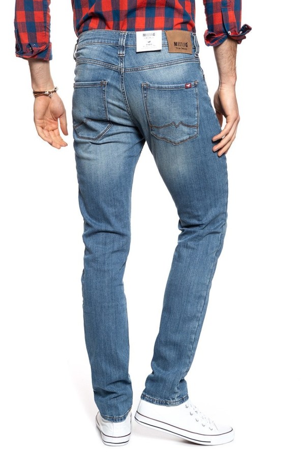 SPODNIE MĘSKIE MUSTANG Jeans Vegas Slim Fit Mid Blue 1007753 5000 313