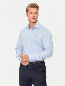 Tommy Hilfiger Koszula MW0MW38347 Błękitny Slim Fit