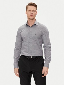 Calvin Klein Koszula K10K112587 Szary Slim Fit